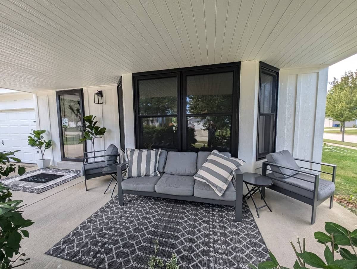 Brand new front porch and windows