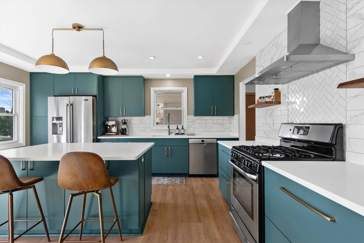 Full kitchen remodel in Brookfield with new cabinetry