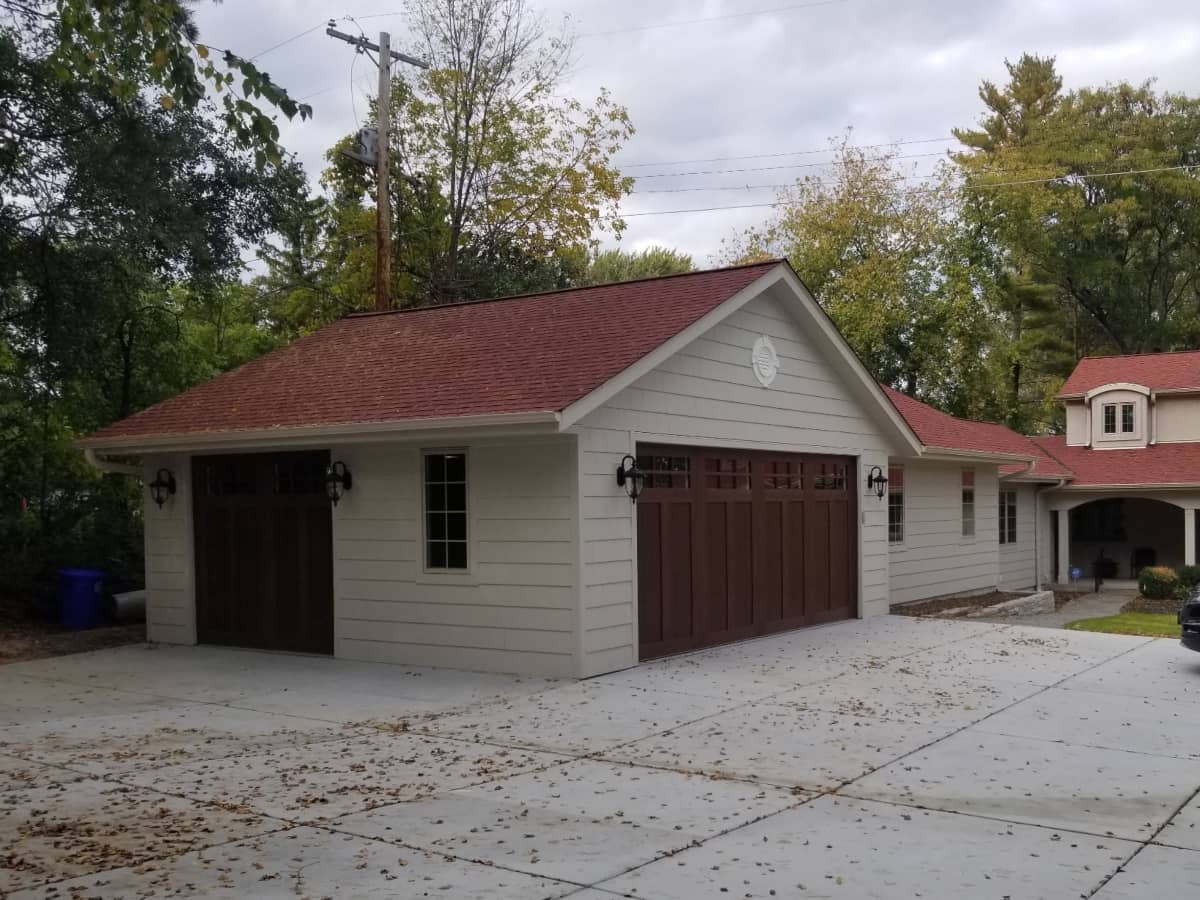 Fully built out garage