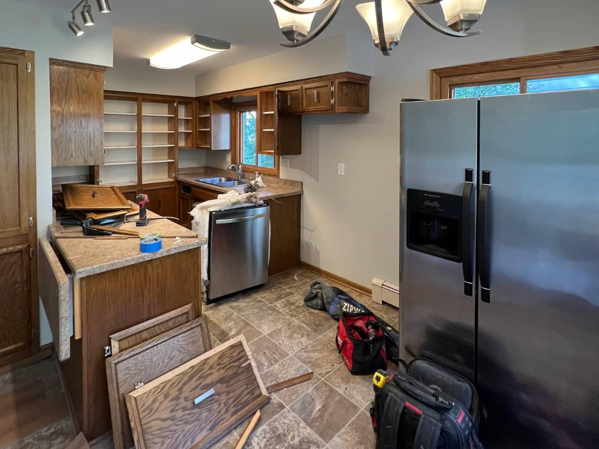 Pewaukee kitchen pre remodel